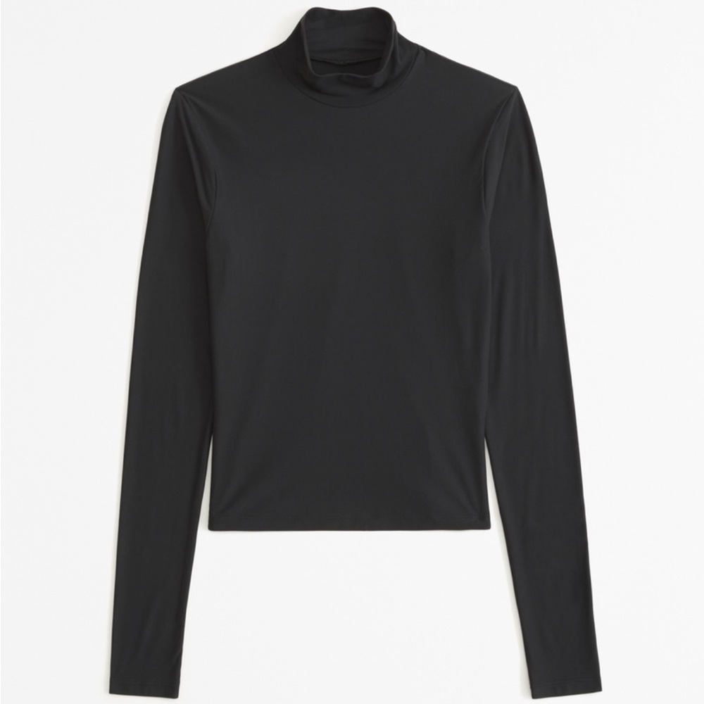 Abercombie Black Mockneck